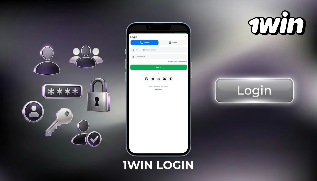 Log in to your account on the 1Win website in India